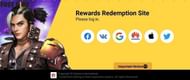 Redemption site of Garena (Image via Garena)